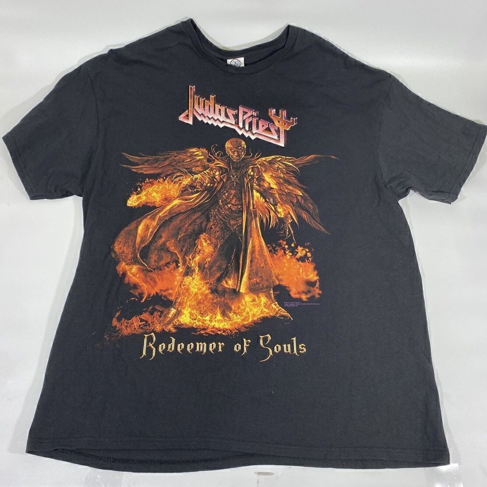 JUDAS PRIEST REDEEMER OF SOULS TOUR 2014 T SHIRT BLACK XL